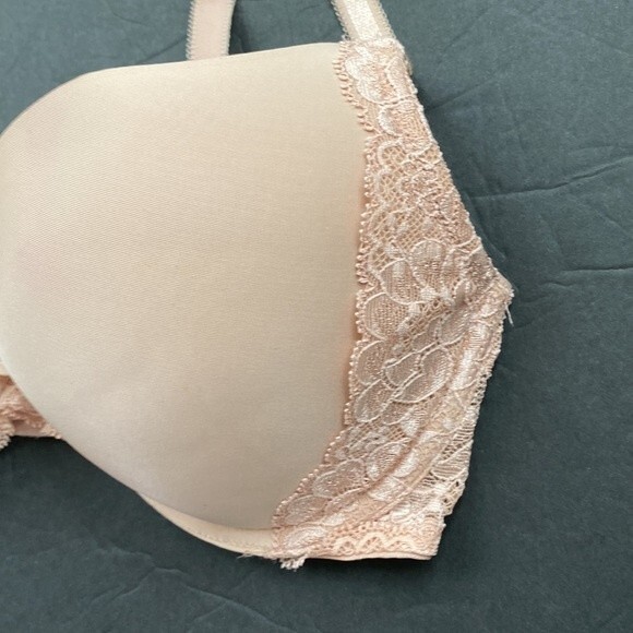VICTORIA'S SECRET 32DD Nude Beige Push Up Bigeonnant Bra Cup Underwire - Picture 4 of 9